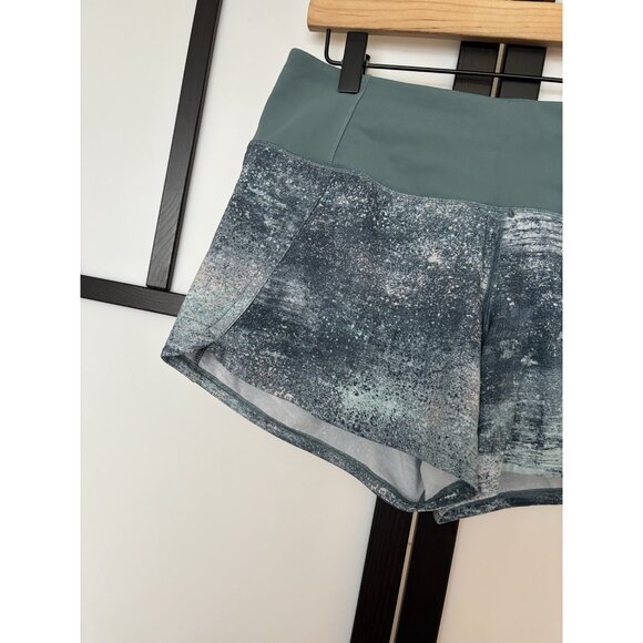 Lululemon Run Times Short II Azurite Mint Tint Multi/Mystic Green Size 4 Tennis - Picture 4 of 14